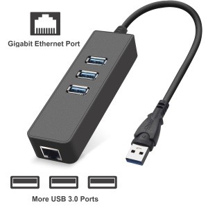 HUB USB3.0 3 porte + LAN RJ45